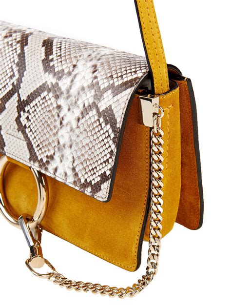 chloe faye bag smal|chloe faye python bag.